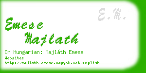 emese majlath business card